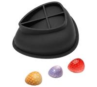 Moules à gâteaux en silicone résistant aux températures - En forme de fraise - Accessoires de cuisson - Mousses superposées - Moule à gâteau en forme de fleur