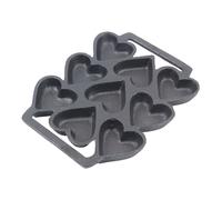 Moules à gâteaux Poêle à griller Poêle à frire anti-adhésive 9 trous Heart Shape Poêle anti-adhésive Mini-Muffins