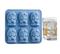 Moules à glace, 6 cavités 3D en forme de Jésus priant antiadhésif, mini bacs à glaçons en silicone pour la vie quotidienne, la cuisine, les fêtes, les pique-niques, le camping, la piscine, les