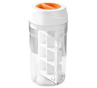 Moules à glace à 8 compartiments - Plateau de refroidissement, récipient de congélation de 1 500 ml pour infusions froides, caisse empilable avec couvercle sécurisé, ustensiles de cuisine, refroidisse