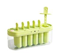 Moules à glace, bâtonnet anti-fuite à 6 cavités, plateau de moule à sucettes glacées en silicone réutilisable, moule à dessert glacé pour jus, yaourt, confiture, gelée, pudding et collations aux fruit