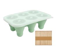 Moules à Glace en Silicone | Accessoire Étanche et Anti-Adhésif,Moule en Silicone pour Bloc de Glace avec Bâtonnets - Pour La Pâtisserie Chocolat Mousse Brownie Fondant Gâteau Pudding