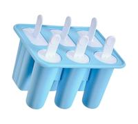 Moules à glace en silicone avec manche amovible, 6 compartiments, pour glaces et crèmes, ustensiles de cuisine, moules en silicone pour sucettes pour enfants