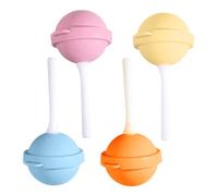 Moules À Glace En Silicone | Kit De Fabrication De Sucettes En Silicone Avec Moules Réutilisables,4 Pièces Colorés Réutilisables Avec Démoulage Facile Pour Chocolat Maison, Esquimaux Et