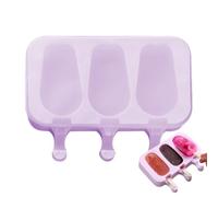 Moules À Glace En Silicone | Moule À Cake Maison 3 Cases,Plateau Pour Bâtonnets Glacés, Suçons, Desserts Gélifiés Et Puddings