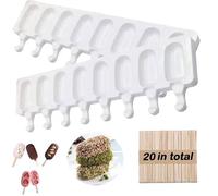 Moules à glace,moule a glace silicone,Popsicle Ice Maker, magnum cake-Ice Cream Moules Maison Dessert,2 Pcs 8 Cavités Silicone