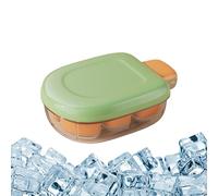 Moules à glace pour cocktails - Bac à glace en silicone à 6 grilles avec couvercle, moule à glaçons à pression facile à libérer | Machine à glaçons domestique réutilisable, pour voyage familial,