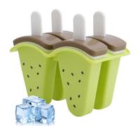 Moules à glace pour - Fabrication de Desserts Rafraîchissants 4 Cavités - Moule Pour Bâtonnets Glacés Maison,Pour Familles Été Anniversaire Maison Fêtes Rendez-Vous Camping Vacances Jus Lait Confiture
