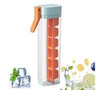 Moules à glace, récipient anti-fuite avec 6 compartiments et couvercle - Récipient à glace cube pour congélateur | Pour café, jus, lait, bière, bourbon, réfrigérateur, maison, appartement, dortoir