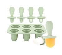 Moules à glaces en silicone pour bébés - Soulagement de la dentition - Avec 6 bacs à glaçons pour apaiser les gencives et mâcher en toute sécurité - Matériaux de qualité alimentaire - Nettoyage facile