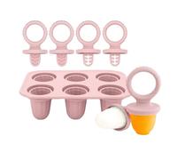 Moules à glaces en silicone pour bébés - Soulagement de la dentition avec plateau de 6 cubes pour apaiser les gencives et mâcher en toute sécurité - Matériaux de qualité alimentaire - Nettoyage facile