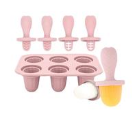 Moules à glaces en silicone pour bébés - Soulagement de la dentition avec plateau de 6 cubes pour apaiser les gencives et mâcher en toute sécurité - Matériaux de qualité alimentaire - Nettoyage facile