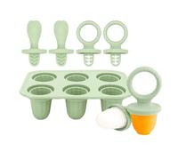 Moules à glaces en silicone pour soulager la dentition des bébés avec 6 bacs à glaçons pour apaiser les gencives et mâcher en toute sécurité, matériaux de qualité alimentaire, nettoyage facile, moules