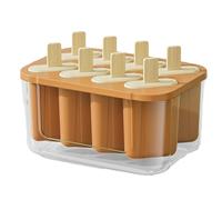 Moules à glaces | Moule à glace en silicone à 8 cavités - Outil anti-adhésif pour fabrication de sucettes glacées pour confiture de fruits, jus, yaourt, pudding