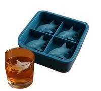 Moules À Glaçons Amusants | Moules À Glace 3D,Plateau Moule Requin Mignon Pour Boissons Réfrigérateur Maison Libération Facile