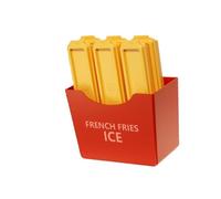Moules à glaçons en forme de friture avec couvercle pour boissons froides