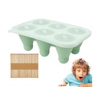 Moules à glaçons en silicone avec couvercle anti-fuite inspiré du badminton, moule en silicone avec bâtons pour yaourt, jus, gâteau, truffes, desserts, fondant, caramel, mousse au chocolat