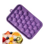 Moules À Glaçons En Silicone Avec Couvercle,Moule Alimentaire En Forme De Cœur | Bac à glaçons avec couvercle,Pour Whisky Cocktails Cuisine Fêtes Nourriture Chocolat Bonbons Fruits