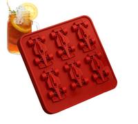 Moules à glaçons en silicone - Bac à glaçons réutilisable - 6 grilles - Pour le vin bourbon, le whisky, le jus de cocktail - Chilling & Fun Kitchen