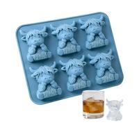 Moules à Glaçons en Silicone - Moule à Glaçon Vache Amusant Antiadhésif Qualité Alimentaire | Moules à glaçons en silicone pour whisky - pour Whisky, Vin, Chocolat, Desserts, Friandises,