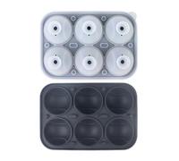 Moules à Glaçons en Silicone pour Congélateur | Baseball 6 Alvéoles Silicone Flexible Réutilisable - Moule à Boule De Glace | Pour Whisky Café Bière Boissons Fraîches Vacances Fête Des Pères Soirée Ré