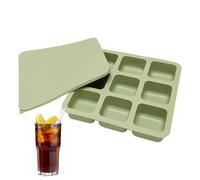Moules À Glaçons Pour Congélateur | Conteneur Réutilisable À 9 Alvéoles Avec Couvercle,Moule À Glaçons Carrés - Pour Les Cocktails, Le Whisky, La Cuisine, Les Fêtes, Le Bar, Le