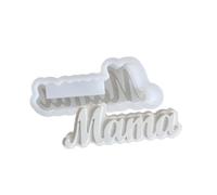 Moules à lettres MOM en silicone robuste pour travaux créatifs en plâtre et projets de décoration d'intérieur, outil d'atelier fait à la main