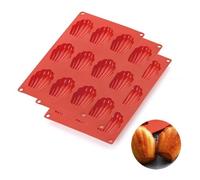 Moules à madeleines - Silicone alimentaire - 9 trous - Réutilisables - Sans BPA