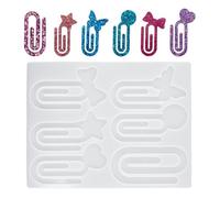 Moules à Marque-Pages en Silicone,Moules de Moulage à la Main pour Marque-Pages à Pince - Outil Antiadhésif de Création de Signets pour Hommes Adolescents Adultes Filles Garçons Femmes