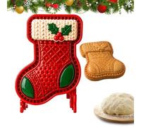 Moules à mini de Noël Chaussette de Noël en résine antiadhésive | Moule pour machine à mini pour desserts pâtisserie fêtes cuisine maison restaurant salle à
