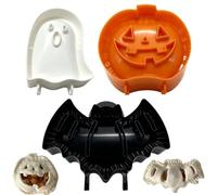 Moules à Mini Festives Lot de 3 Pièces Thème Halloween Outils de Cuisson | Cuisson de Mini Pour Aliments Petit Déjeuner Pâte Pâtisserie Cupcake
