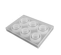 Moules à modeler faits maison en silicone Différentes tailles Moulage en résine Moulage rond Bijoux Ornements Moules