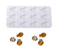 Moules à Mousses en Silicone avec lettres anglaises, faciles à démouler, pour une forme parfaite, amour et anneaux, moule à biscuits et desserts