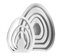 Moules à oeufs creux en plâtre - Moule creux en silicone pour oeufs, savon, plâtre, moule à bougie antiadhésive pour fabriquer des décorations de maison en résine, parfait pour fabriquer des bougies