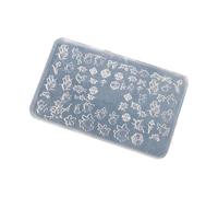 Moules à ongles en silicone en forme de fleur, modèles de design pour l'amélioration de la manucure et les artistes des ongles en silicone