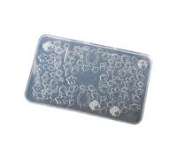 Moules à ongles en silicone en forme de fleur, modèles de design pour l'amélioration de la manucure et les artistes des ongles en silicone