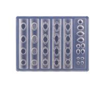 Moules à ongles en silicone, motif arbres de Noël 3D, breloques à ongles, modèle de manucure transparent