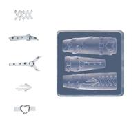 Moules à ongles en silicone,Moules à ongles en silicone | Moule en silicone pour pochoirs à ongles,Moules en résine pour ongles, moule en Silicone décoratif pour ongles, outils de fabrication d'ongles