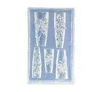 Moules À Ongles En Silicone Réutilisables Avec Des Motifs De Nœuds Floraux Pour Décorations D'art D'ongles Et Accessoires D'artisanat Moules D'art D'ongle Pour L'artisanat En Résine