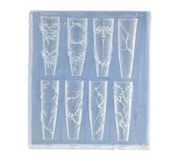 Moules À Ongles En Silicone Réutilisables Avec Des Motifs De Nœuds Floraux Pour Décorations D'art D'ongles Et Accessoires D'artisanat Moules D'art D'ongle Pour L'artisanat En Résine