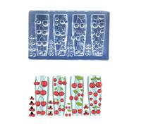 Moules à ongles multifonctionnels - Thème fleur - Accessoires adaptés pour l'amélioration des accessoires - Modèle de sculpture d'ongles