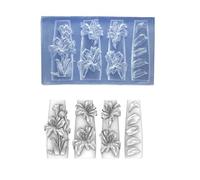 Moules à ongles multifonctionnels - Thème fleur - Accessoires adaptés pour l'amélioration des accessoires - Modèle de sculpture d'ongles
