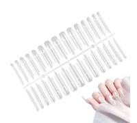 Moules à ongles transparents en haut et en bas pour extensions d'ongles rapides | Moule à ongles français - Pour voyage d'affaires, maison, extérieur, école, petite amie, épouse, amie, sœur, fille