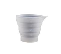 Moules à outils de mesure en silicone - Tasse de distribution en cristal transparent - Moules en résine époxy pour projets de résine époxy - Tasse à mesurer flexible en silicone