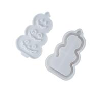 Moules à pavés faits à la main Moules en silicone pour Halloween Lumière Résine époxy Outil Halloween Lampe citrouille Moule en silicone Pansements en fonte Fournitures artisanales
