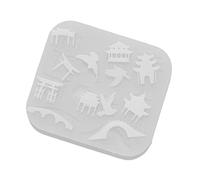 Moules À Pendentif Créatifs En Silicone Accessoires Pratiques Moules D'artisanat Pour Bijoux Artisanaux Et Fabrication De Porte-clés Réutilisables