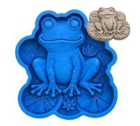 Moules à pierre en silicone - Grenouille de dragon, antiadhésif, léger Z | Moules réutilisables en silicone, motif dragon, sirène, revêtement antiadhésif, facile à démouler