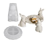 Moules À Plateau Lapin De Pâques En Silicone - Guide à Pochoir Réutilisable,Règle Gabarit pour Sourcils - Pour Fêtes Bureau Maison Chambre École Appartement Pendant Les Vacances