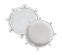 Moules à plateaux pour résine époxy - Moules en silicone - Moule en résine de bricolage pour assiettes à bijoux, sous-verres, maisons de cœur, plateau décoratif, projet d'art époxy, grands