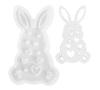 Moules à Porte-Bougie pour Résine - Sculpture de Lapin en Béton pour Centre de Table Artisanal et Loisirs Créatifs - Moules pour Résine | pour Centre de Table Mariage Fête Décoration Maison Salle à Ma